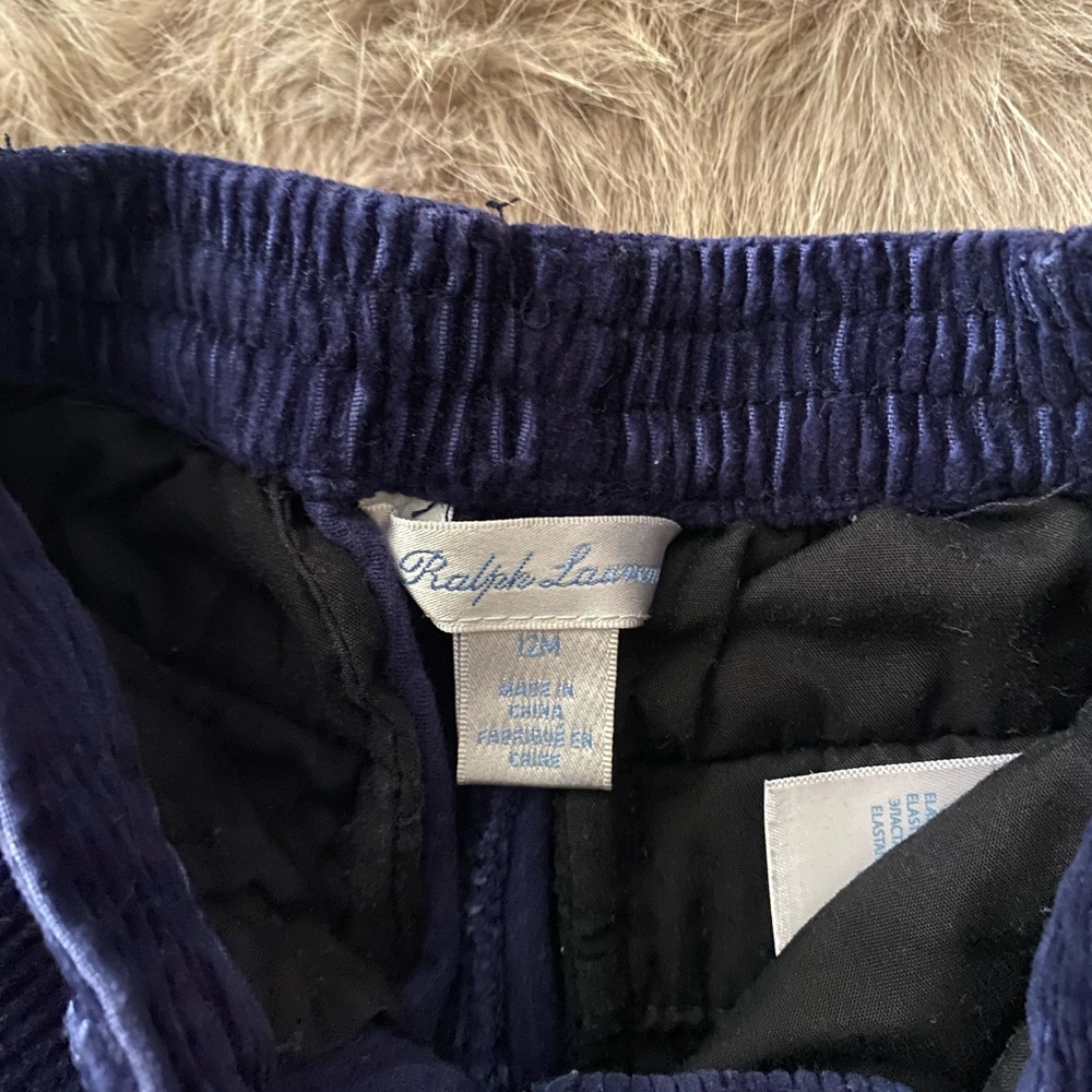 RALPH LAUREN  Blue corduroy pants - Picture 4 of 4